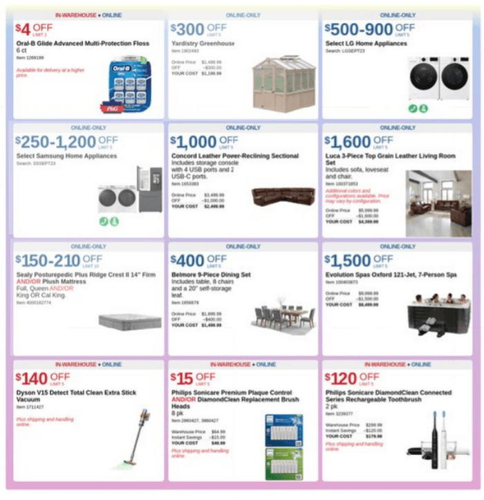 Costco Monthly Ad Sep 06 Sep 24, 2023