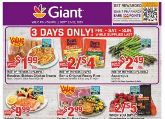 Giant Food Weekly Ad Sep 22 – Sep 28, 2023