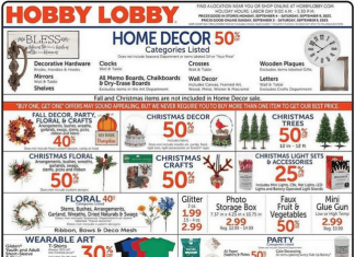 Hobby Lobby Weekly Ad Sep 03 – Sep 09, 2023