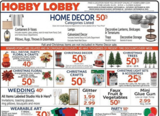 Hobby Lobby Weekly Ad Sep 10 – Sep 16, 2023