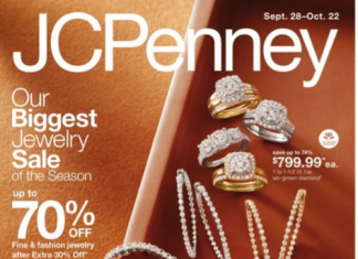 JCPenney Jewelry Ad Sales Sep 28 – Oct 22, 2023