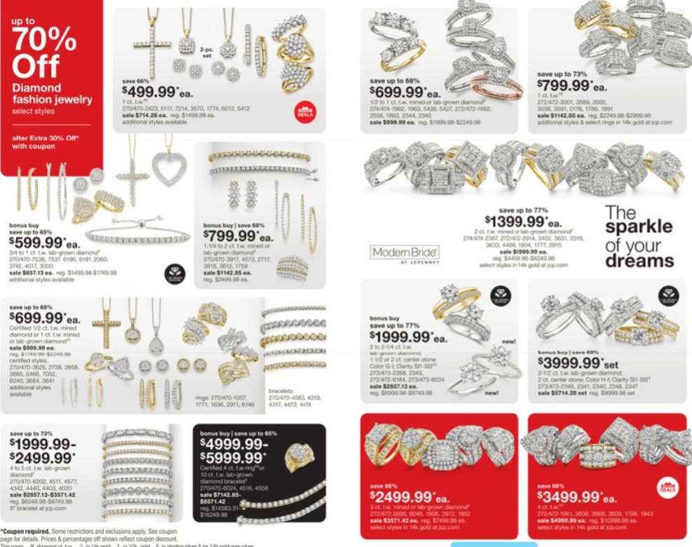 JCPenney Jewelry Ad Sales Sep 28 Oct 22, 2023