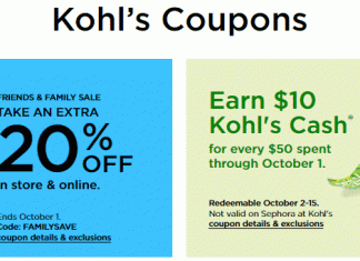 Kohl’s Coupon Ad Until Oct 01, 2023