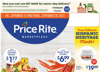 Price Rite Weekly Ad Sep 15 – Sep 28, 2023