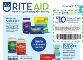 Rite Aid Weekly Ad Oct 01 – Oct 07, 2023