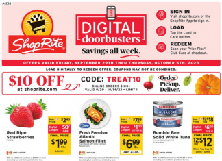 ShopRite Weekly Ad Sep 29 – Oct 05, 2023 (Halloween Promotion Included)