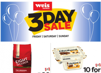 Weis Markets Three-Day Weekend Ad Sep 15 – Sep 17, 2023