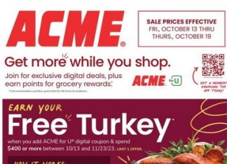 ACME Weekly Ad Oct 13 – Oct 19, 2023 (Halloween Promotion Included)