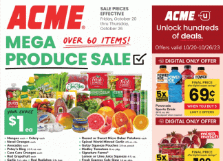 ACME Weekly Ad Oct 20 – Oct 26, 2023 (Halloween Promotion Included)
