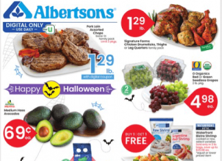 Albertsons Weekly Ad Oct 25 – Oct 31, 2023 (Halloween Promotion Included)