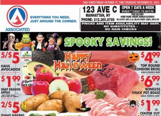 Associated Supermarkets Weekly Ad Oct 27 – Nov 02, 2023 (Halloween Promotion Included)