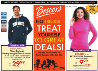 Boscov’s Weekly Ad Oct 19 – Oct 25, 2023