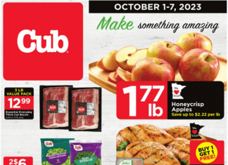 Cub Foods Weekly Ad Oct 01 – Oct 07, 2023