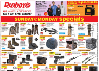 Dunham’s Sports Weekly Ad Oct 14 – Oct 19, 2023