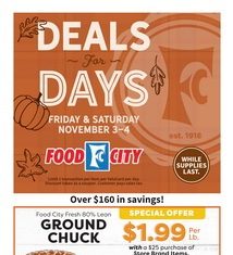 Food City Weekly Ad Nov 01 – Nov 07, 2023