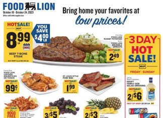 Food Lion Weekly Ad Oct 18 – Oct 24, 2023