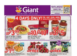 Giant Food Weekly Ad Oct 06 – Oct 12, 2023