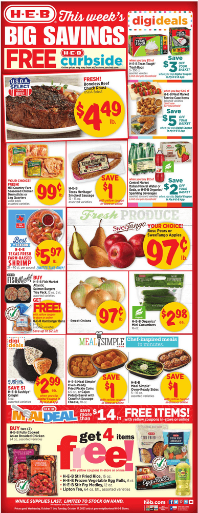 HEB Weekly Ad Oct 11 – Oct 17, 2023