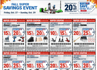Harbor Freight Super Saving Event Ad Oct 27 – Oct 29, 2023