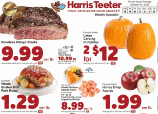 Harris Teeter Weekly Ad Oct 18 – Oct 24, 2023 (Halloween Promotion Included)
