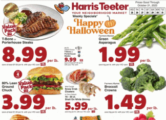 Harris Teeter Weekly Ad Oct 25 – Oct 31, 2023 (Halloween Promotion Included)