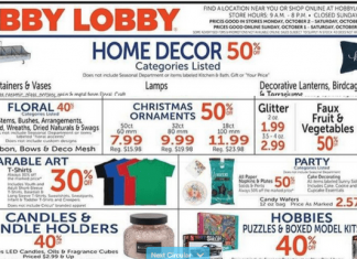 Hobby Lobby Weekly Ad Oct 01 – Oct 07, 2023