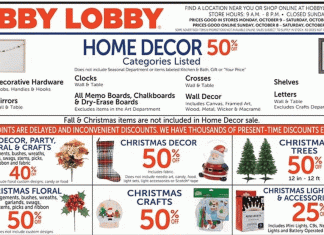 Hobby Lobby Weekly Ad Oct 08 – Oct 14, 2023