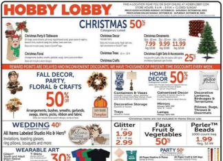 Hobby Lobby Weekly Ad Oct 22 – Oct 28, 2023