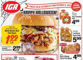 IGA Weekly Ad Oct 25 – Oct 31, 2023 (Halloween Promotion Included)