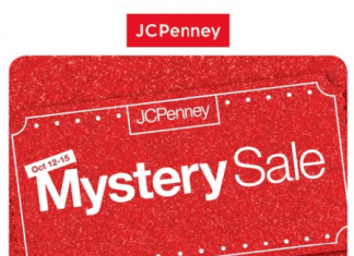 JCPenney Mystery Sale Oct 12 – Oct 15, 2023