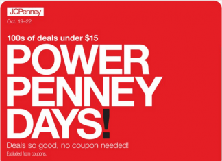 JCPenney Power Penney Days Sale Oct 19 – Oct 22, 2023