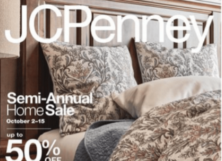JCPenny Semi-Annual Home Sale Oct 02 – Oct 15, 2023