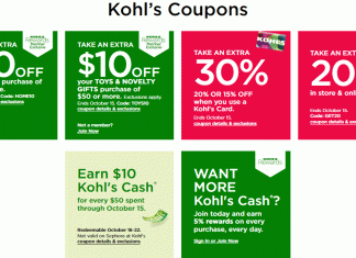 Kohl’s Coupon Ad Until Oct 15, 2023