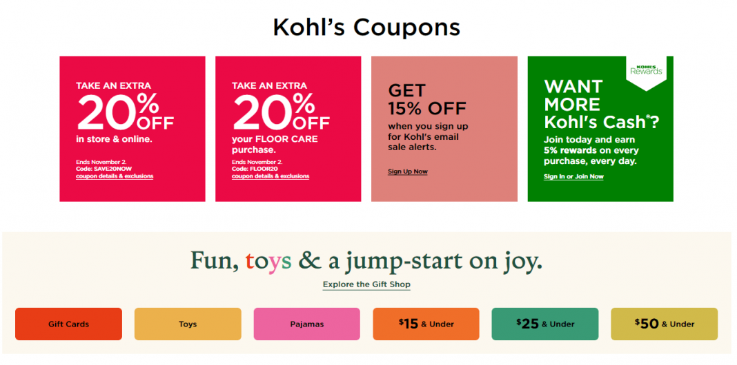 Kohl's Coupon Ad Until Nov 02, 2023