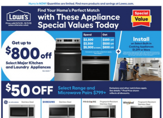 Lowe’s Weekly Ad Oct 05 – Oct 11, 2023