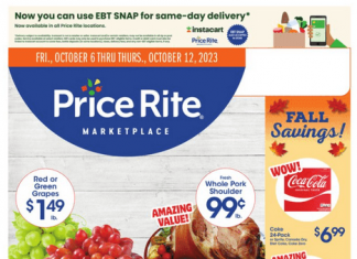 Price Rite Weekly Ad Oct 06 – Oct 12, 2023