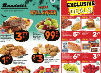 Randalls Weekly Ad Oct 25 – Oct 31, 2023 (Halloween Promotion Included)