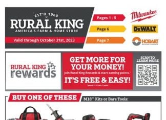 Rural King Weekly Ad Oct 18 – Oct 31, 2023