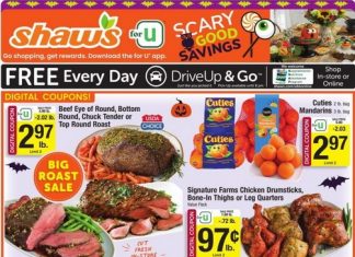 Shaw’s Weekly Ad Oct 27 – Nov 02, 2023 (Halloween Promotion Included)