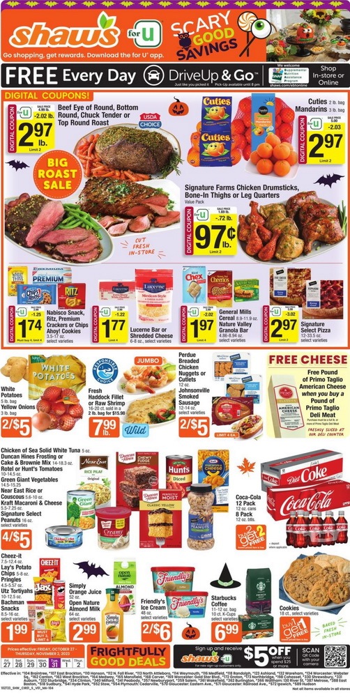 Shaw's Weekly Ad Oct 27 – Nov 02, 2023 (Halloween Promotion Included)