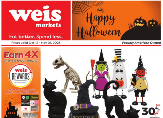 Weis Markets Halloween Ad Oct 12 – Nov 01, 2023