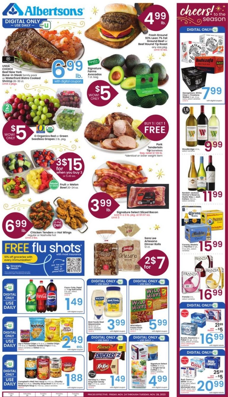 Albertsons Weekly Ad Nov 24 Nov 28, 2023