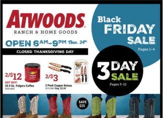 Atwoods Black Friday Ad Nov 24 – Nov 26, 2023