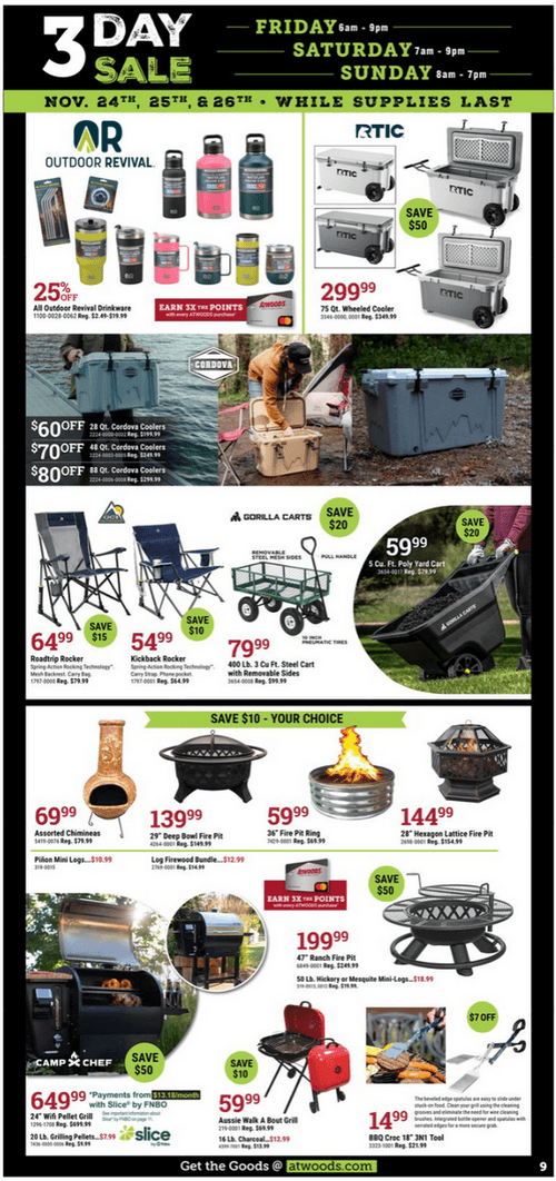 Atwoods Black Friday Ad Nov 24 Nov 26, 2023