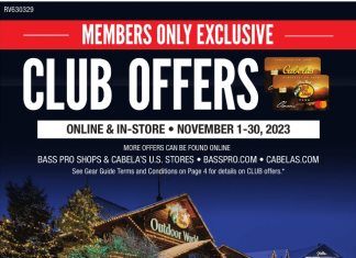 Bass Pro Shops Monthly Ad Nov 01 – Nov 30, 2023