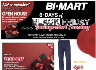 Bi-Mart Black Friday Ad Nov 21 – Nov 28, 2023