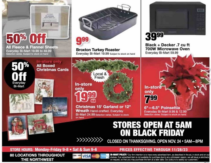 BiMart Black Friday Ad Nov 21 Nov 28, 2023