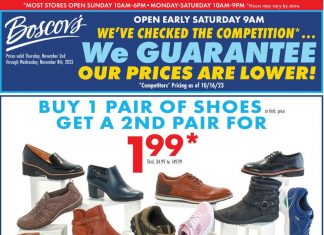 Boscov’s Shoe Bogo Ad Nov 02 – Nov 08, 2023