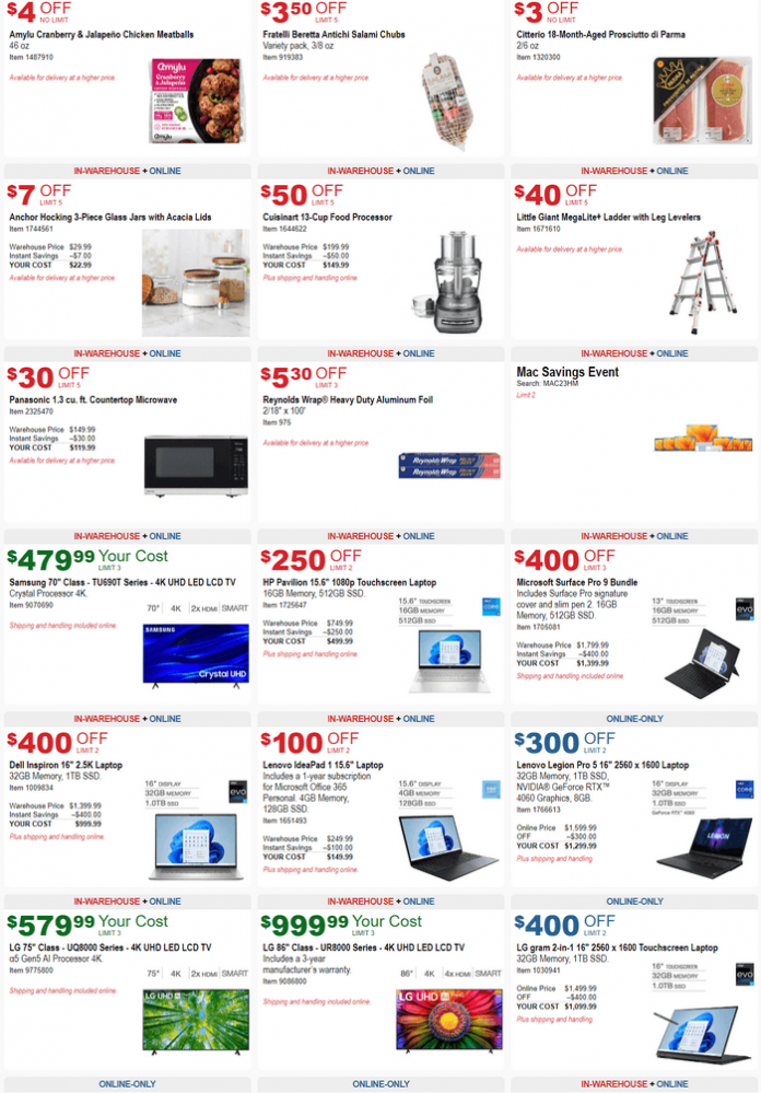 Costco Early Black Friday Savings Ad Nov 13 Nov 27, 2023