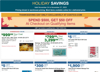 Costco Black Friday Weekend Savings Ad Nov 24 – Nov 27, 2023